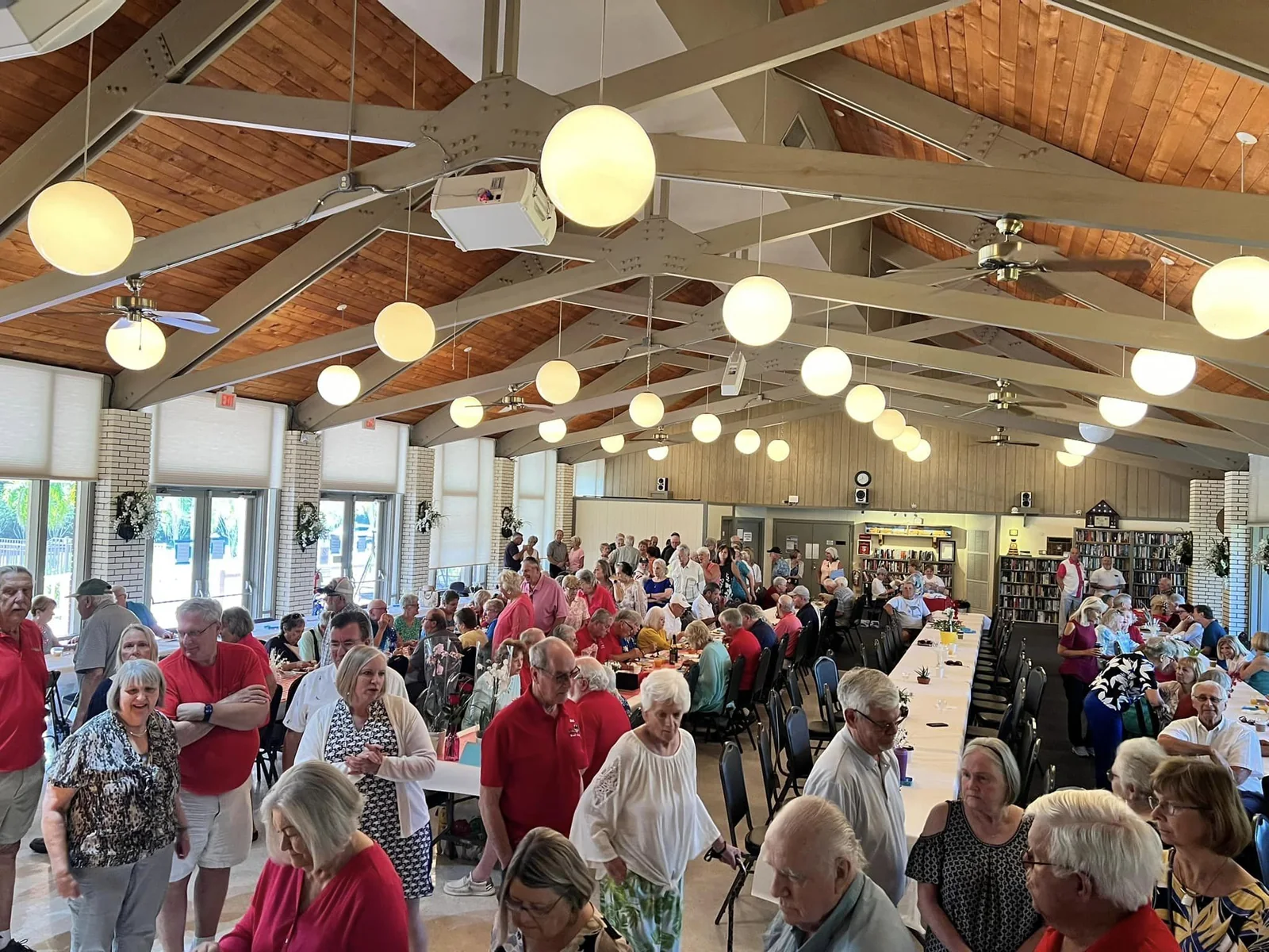 Zellwood Station residents gathered for a community event